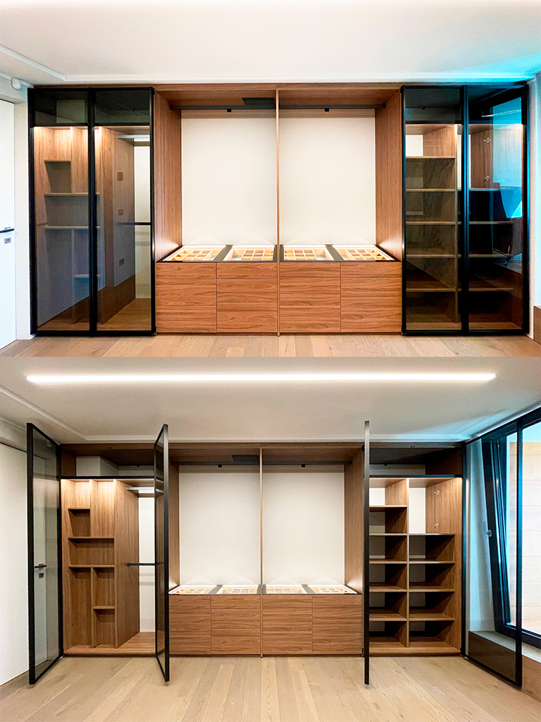 7 riidekapp klaas ustega